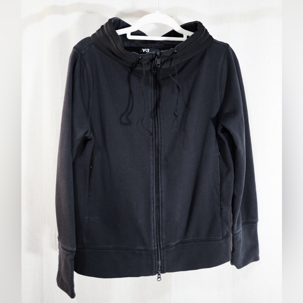Y-3 Wide Collar Zip-Up Sweatshirt